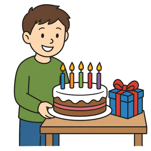 AAC pictogram: friend birthday