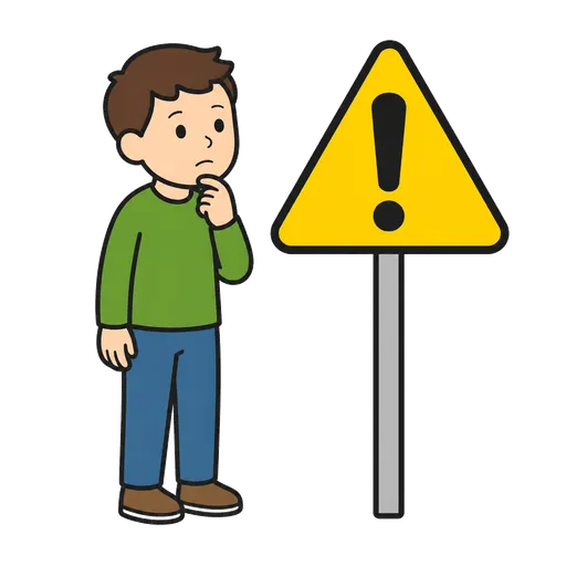 AAC-Piktogramm: Warnschild