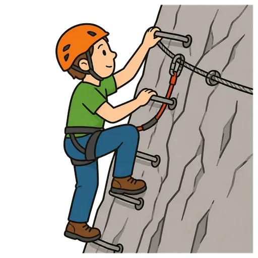 Piktogram AAC: via ferrata