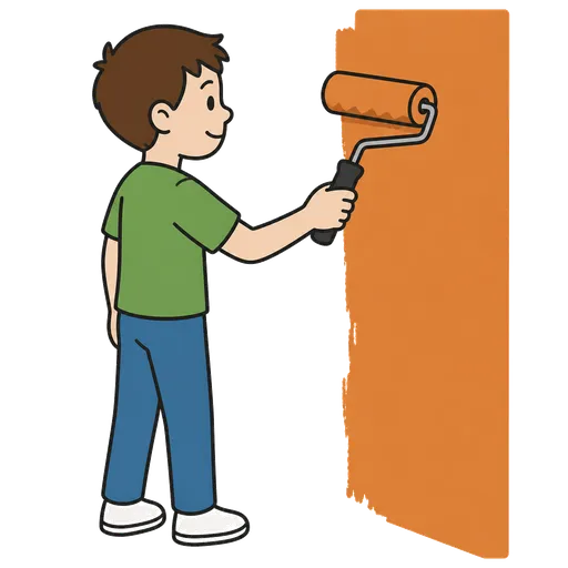 AAC pictogram: paint roller