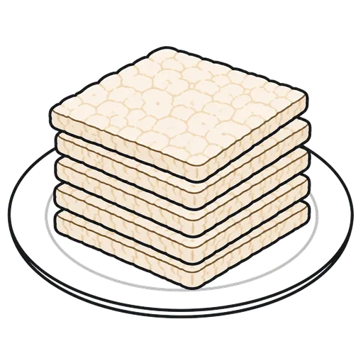 Pittogramma CAA: waffle di riso