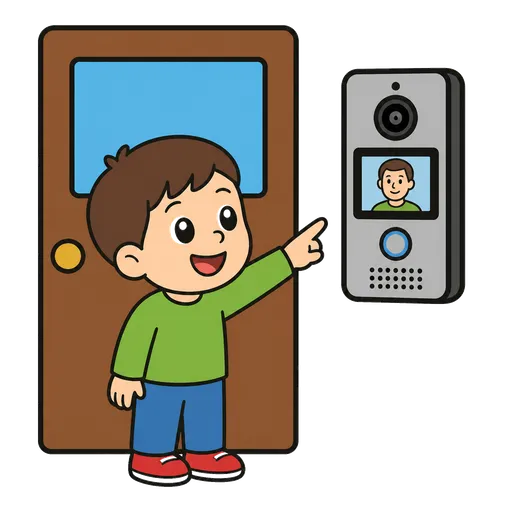 Piktogram AAC: wideodomofon