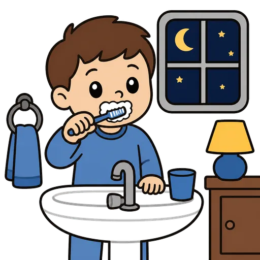 Pittogramma CAA: routine serale