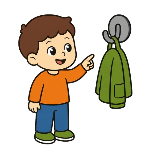 Pictograma CAA: gancho de pared