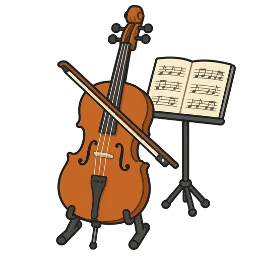 Piktogram AAC: wiolonczela
