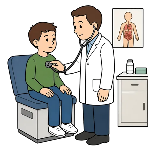 Piktogram AAK: návštěva u doktora