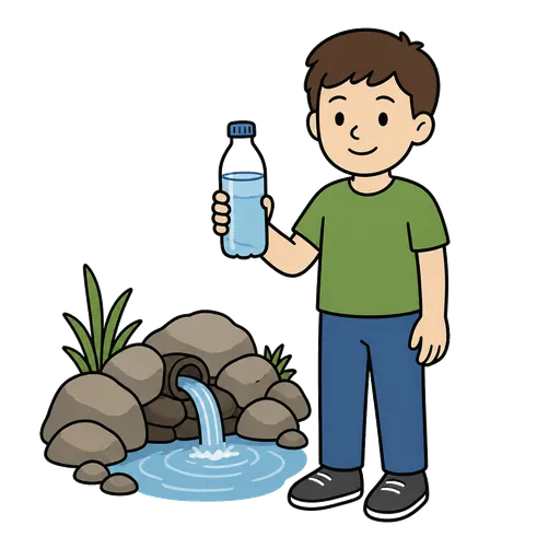 Pittogramma CAA: acqua sorgiva