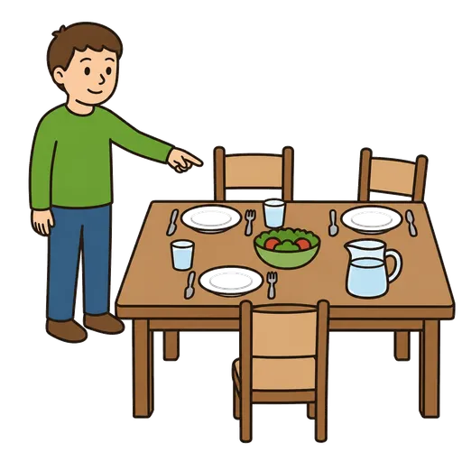 AAC pictogram: free seat at table