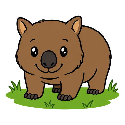 Piktogram AAC: wombat pospolity