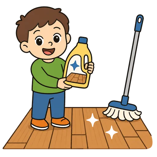 AAC-Piktogramm: Bodenwachs