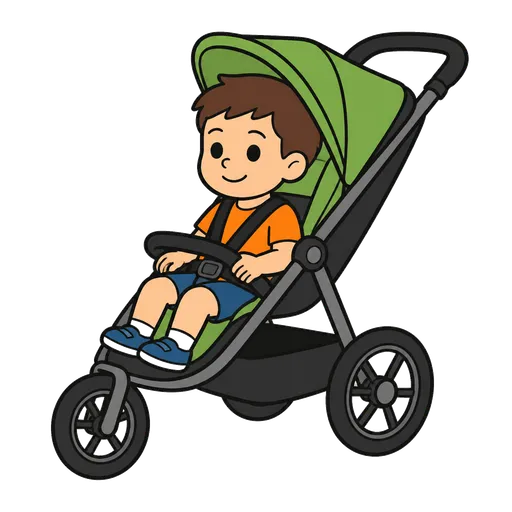 AAC pictogram: active pushchair