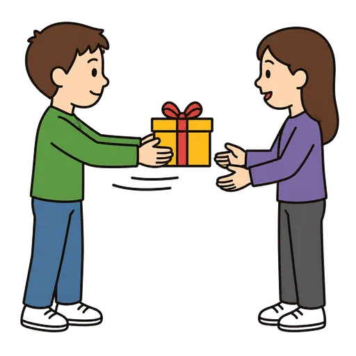 Pittogramma CAA: dare un regalo