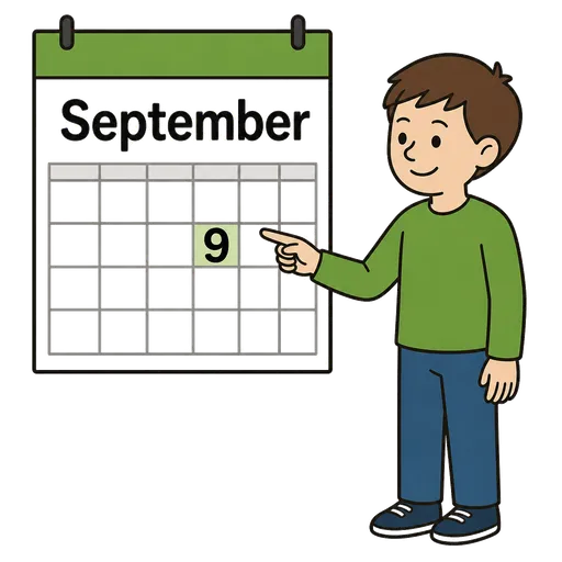 AAC pictogram: September