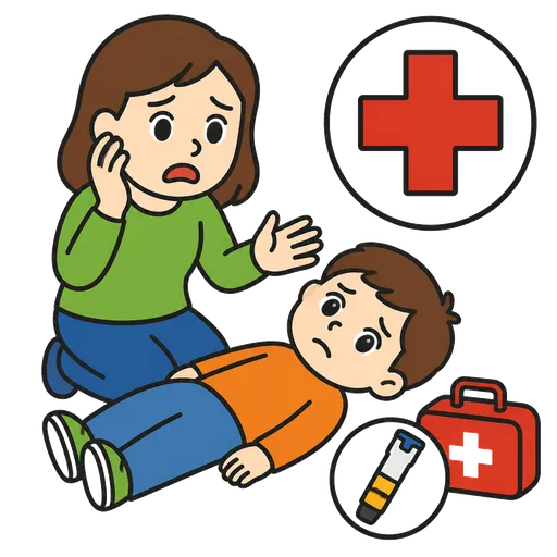 Piktogram AAC: wstrząs anafilaktyczny