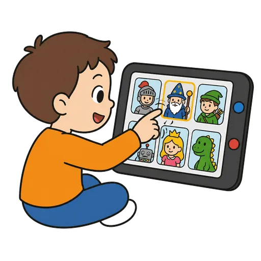 Pittogramma CAA: scegli un personaggio in un gioco