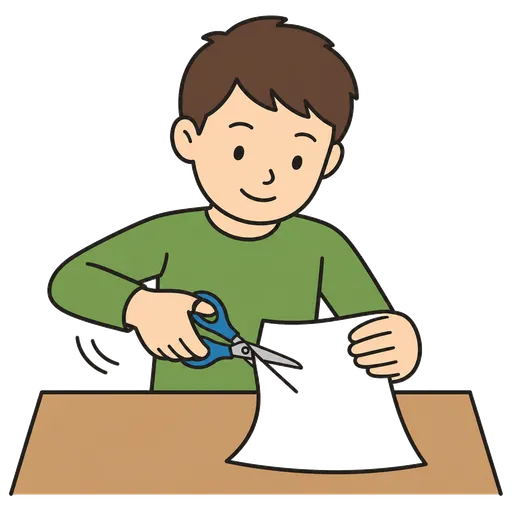 AAC pictogram: cut with scissors