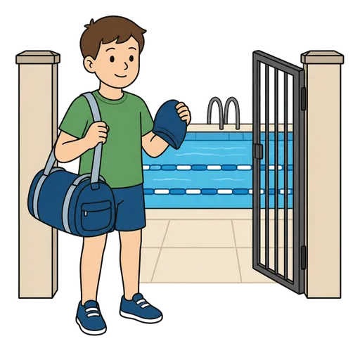 Pictograma CAA: viaje a la piscina