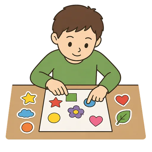 AAC pictogram: sticker collage