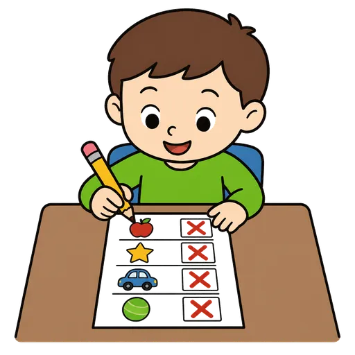 Pittogramma CAA: gioco di cancellazione