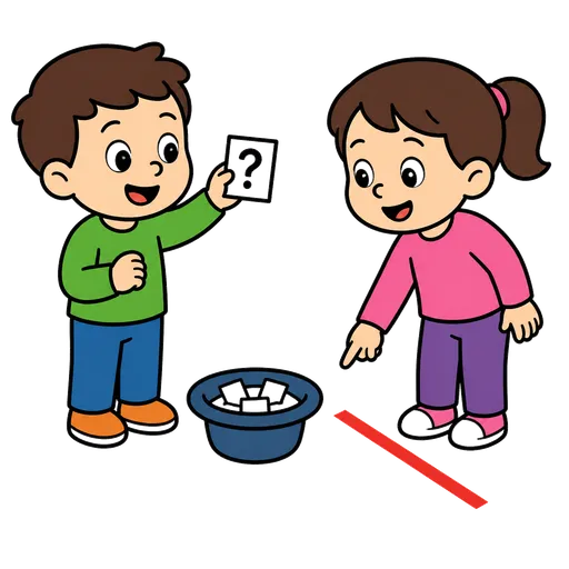 Piktogram AAK: Losujme, kdo začne.