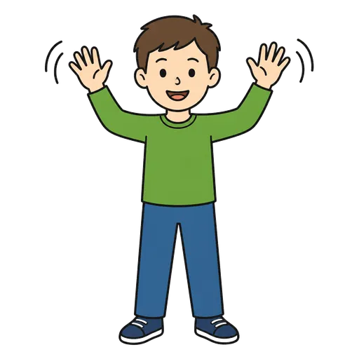 Pittogramma CAA: mani che salutano