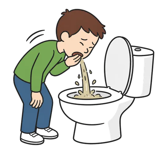 Pittogramma CAA: vomitare