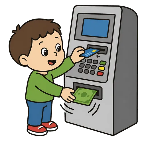 AAC-Piktogramm: Geld abheben
