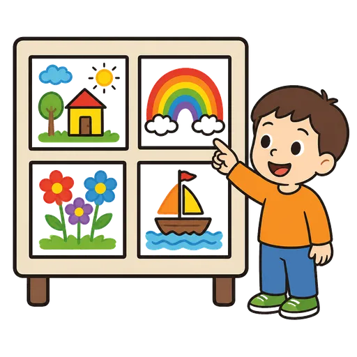 Pittogramma CAA: mostra di lavori dei bambini