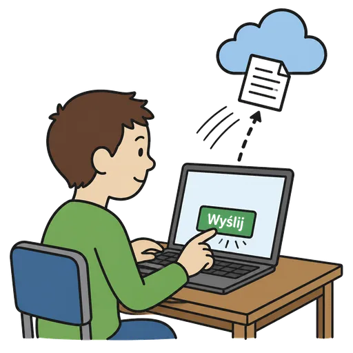 Piktogram AAK: pošli domácí úkol online