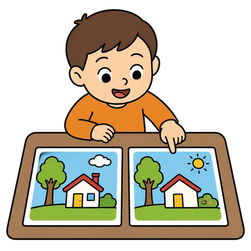 Pictograma CAA: juego de encontrar diferencias