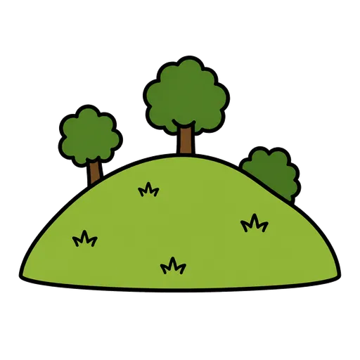 AAC-Piktogramm: Hügel