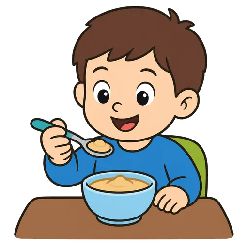 Pittogramma CAA: cucchiaio per dare da mangiare