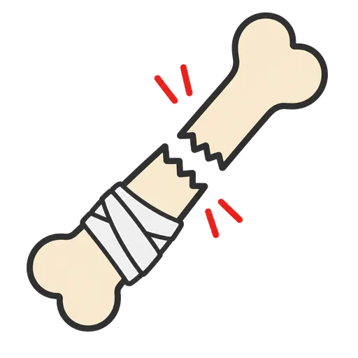 Piktogram AAK: zlomenina