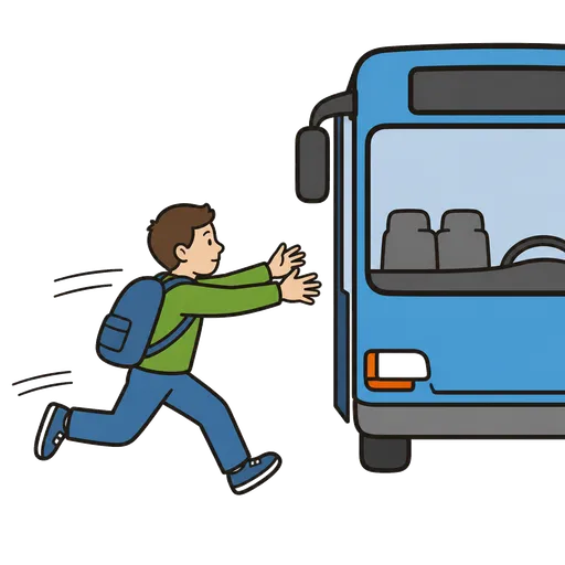 Piktogram AAC: złapmy ten autobus