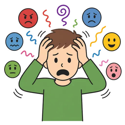 Piktogram AAC: za dużo emocji