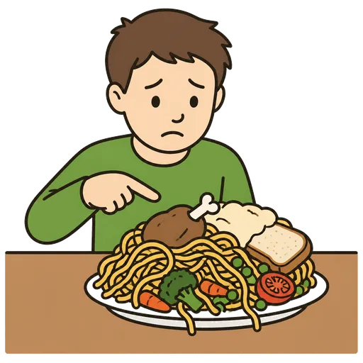 Pittogramma CAA: troppo nel piatto