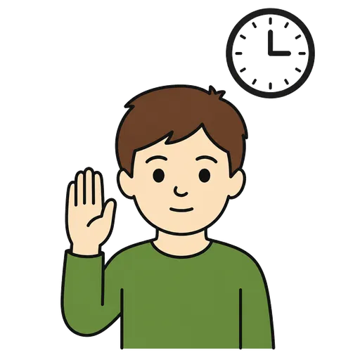 Piktogram AAC: za moment
