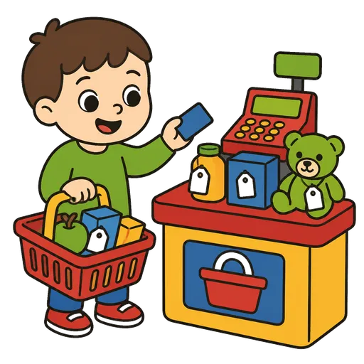 Piktogram AAC: zabawa w sklep