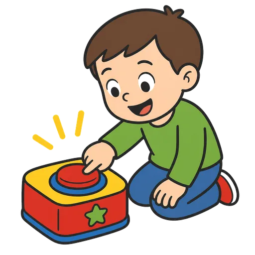 Piktogram AAC: zabawka na przycisk
