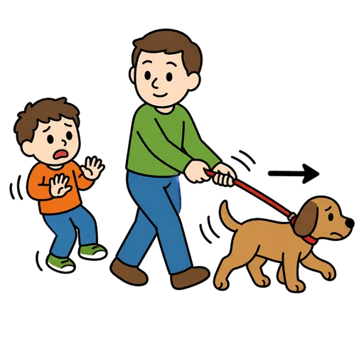 Pittogramma CAA: porta via il cane