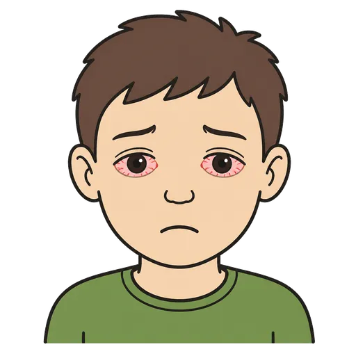 AAC-Piktogramm: rote Augen