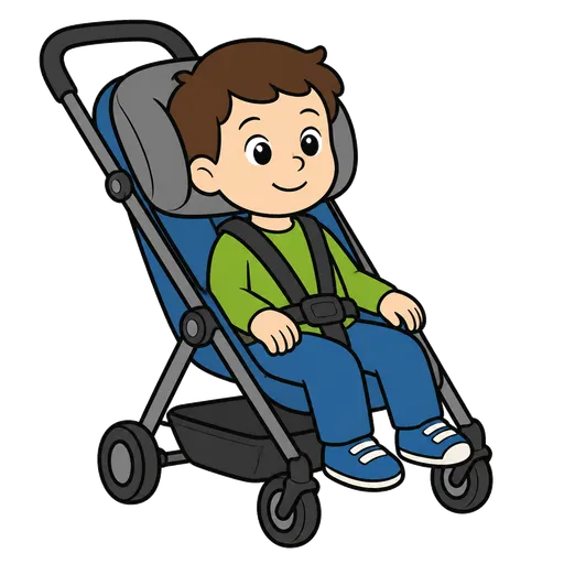 Pittogramma CAA: poggiatesta passeggino