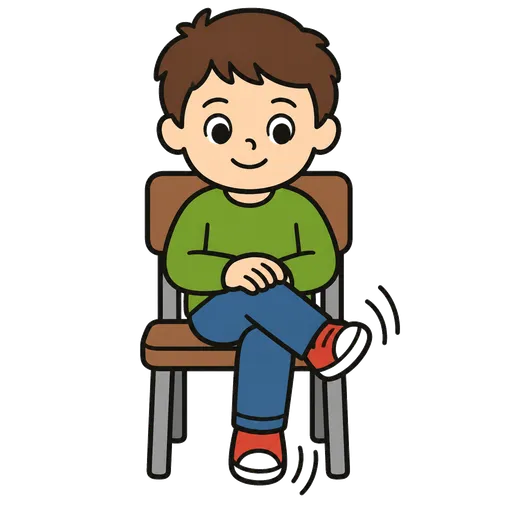 Pittogramma CAA: incrociare le gambe