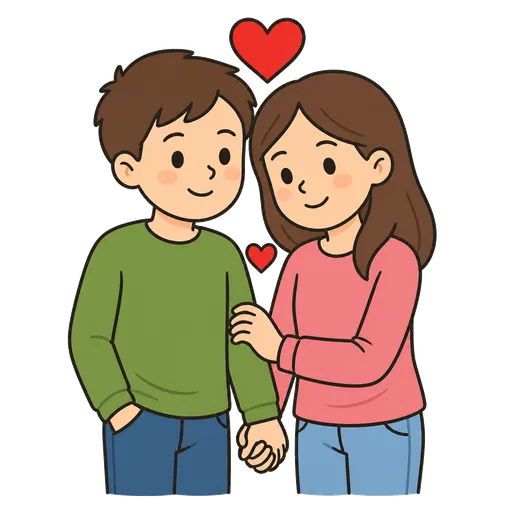 AAC-Piktogramm: in Liebe Paar