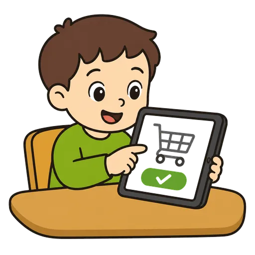Piktogram AAC: zakupy przez internet