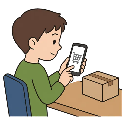 Piktogram AAC: zakupy przez internet