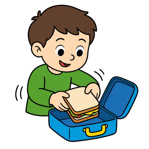 Piktogram AAK: zabalit moje druhou snídani