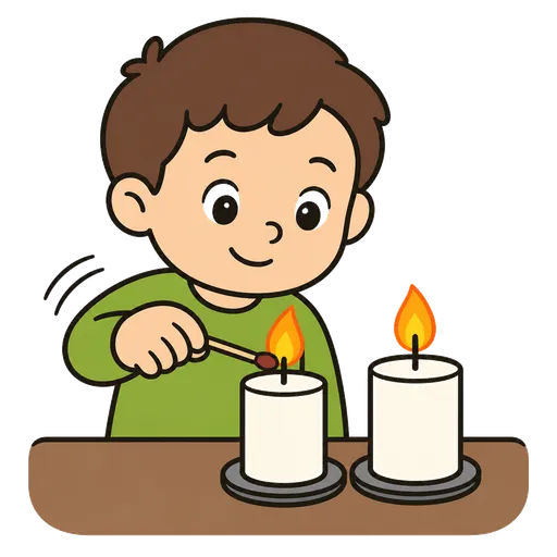 Pittogramma CAA: accendi candele