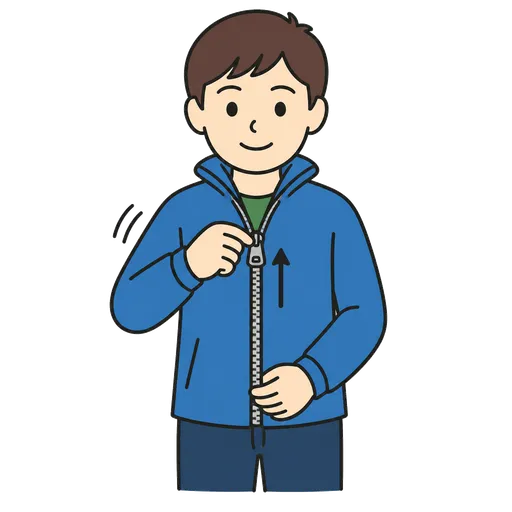 Piktogram AAK: zapnout (zip/button)