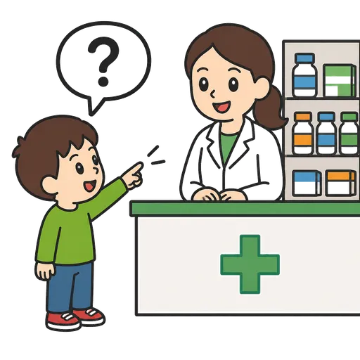 Piktogram AAC: zapytać farmaceuty